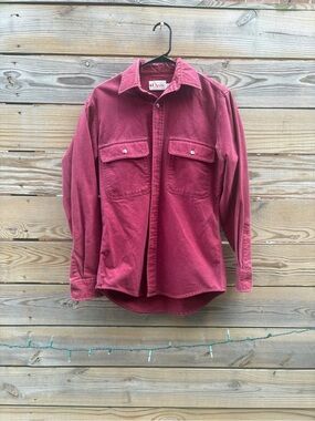 Orvis Burgundy Button-Front Utility Shirt
